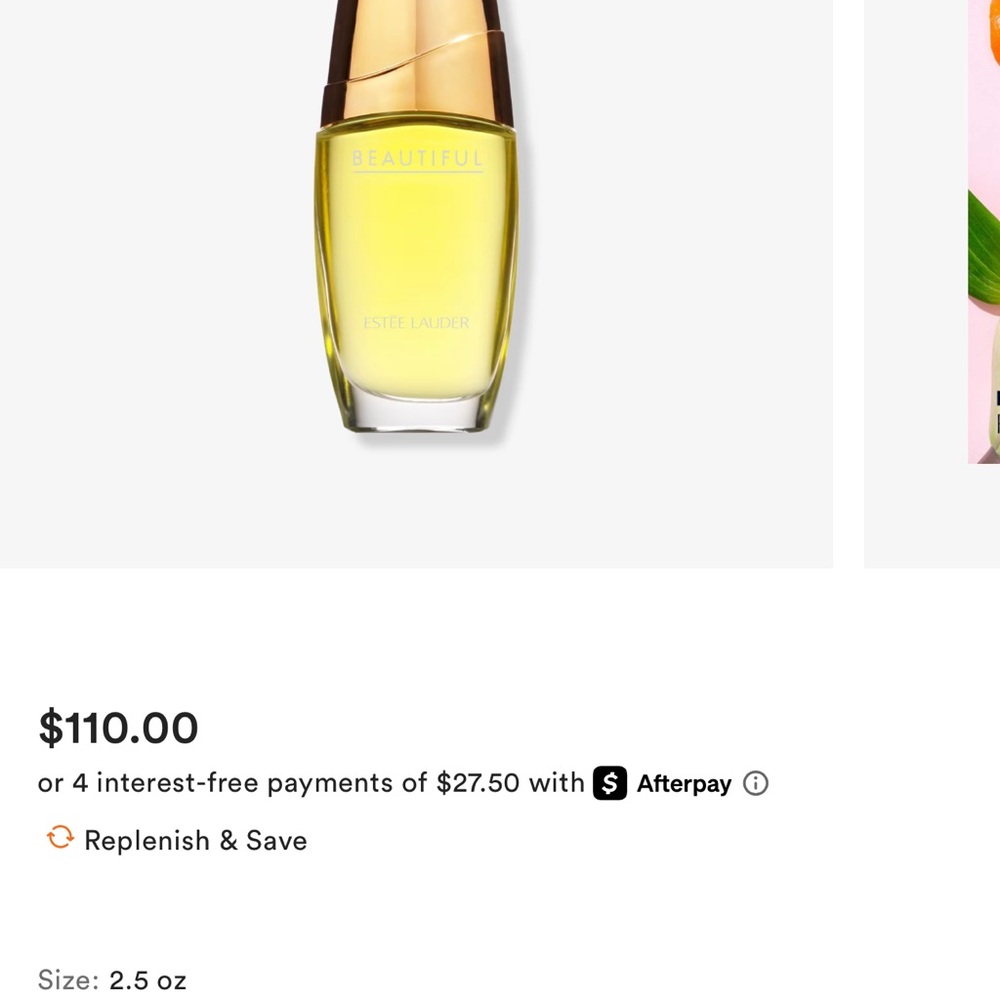 Estee Lauder Beautiful Perfume - Yellow Bottle